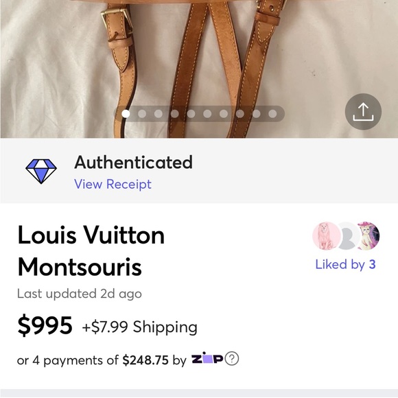 Louis Vuitton Montsouris MM - Picture 11 of 11